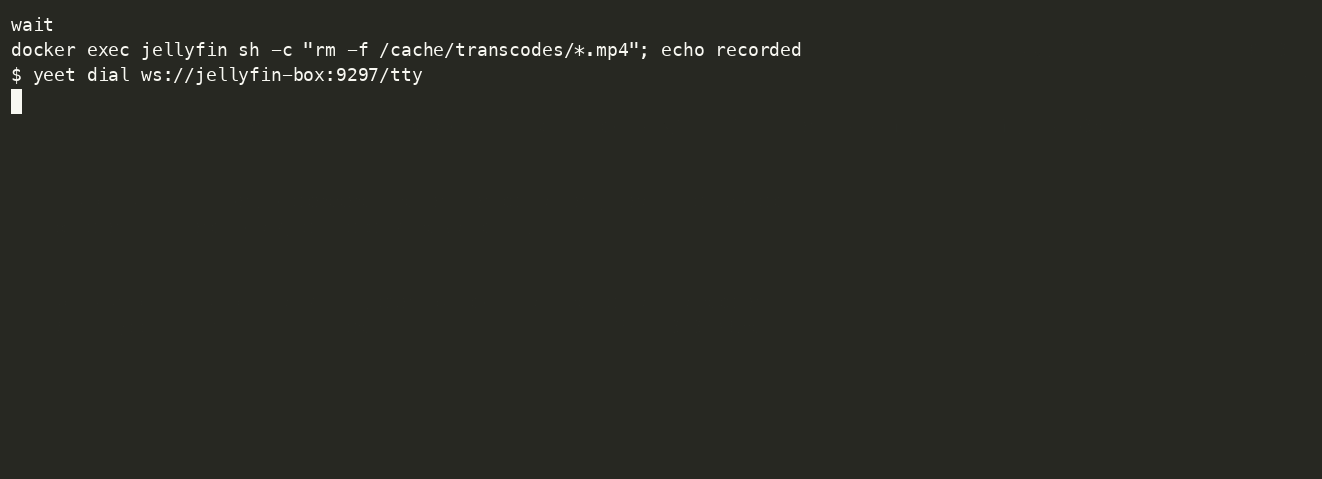 yeet dial into the jellytop service while a stream goes from Quick Sync to software
