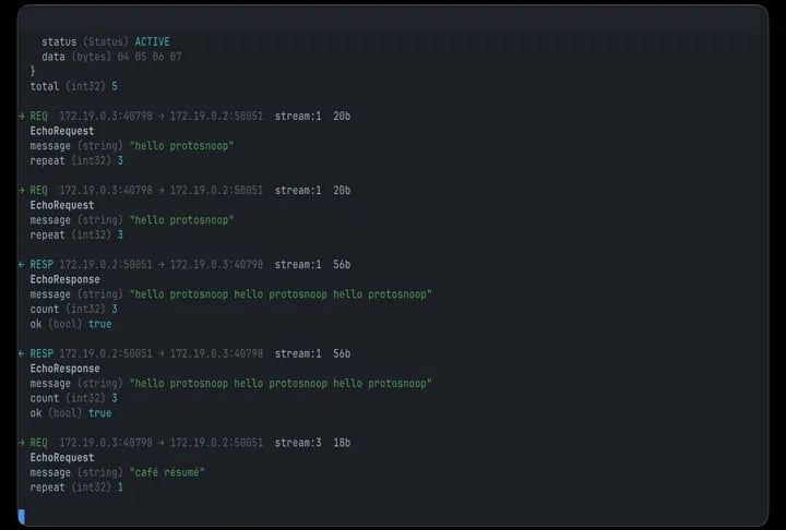 Analyze gRPC traffic